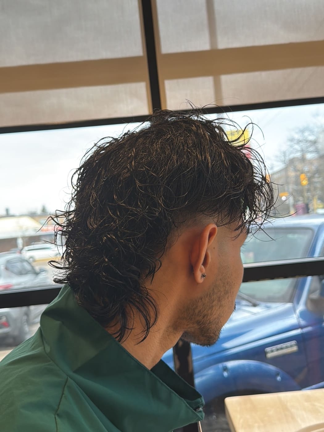 Mullet haircut result